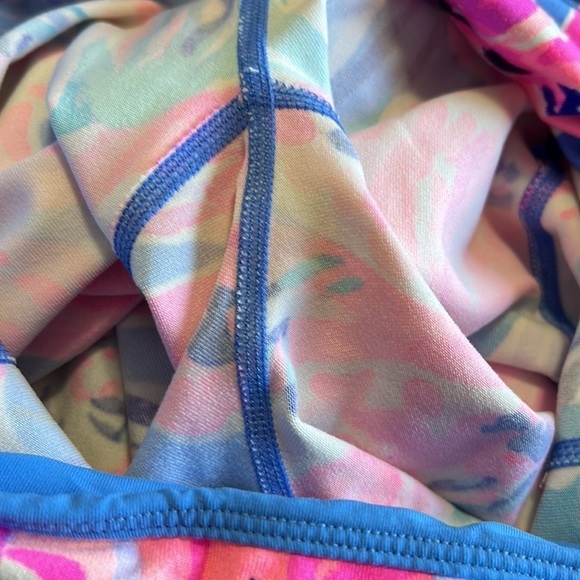 Lilly Pulitzer Luxletic Weekender Crop Fara Leggings Bennet Blue Hypes Stripe XS - Picture 13 of 15